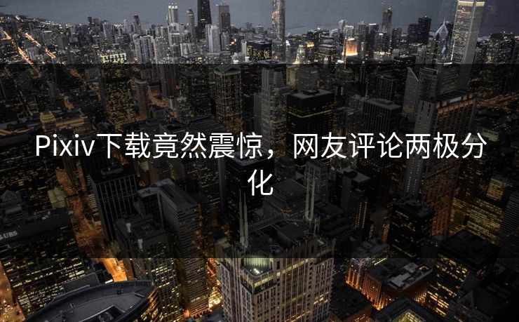 Pixiv下载竟然震惊，网友评论两极分化