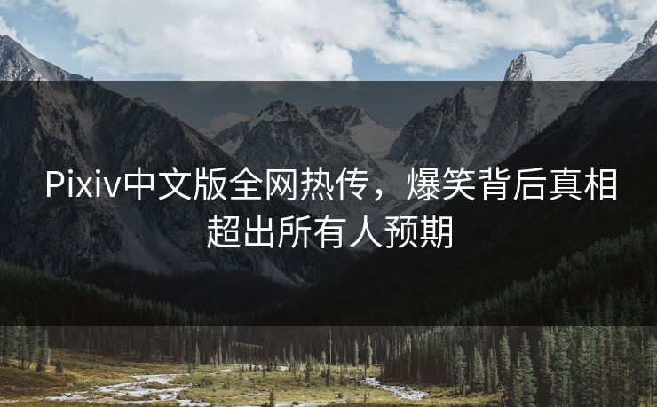 Pixiv中文版全网热传，爆笑背后真相超出所有人预期